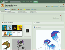 Tablet Screenshot of charmander-lover.deviantart.com