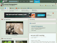 Tablet Screenshot of animal-photographers.deviantart.com