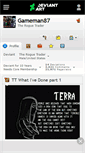 Mobile Screenshot of gameman87.deviantart.com