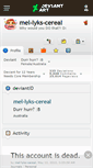 Mobile Screenshot of mel-lyks-cereal.deviantart.com