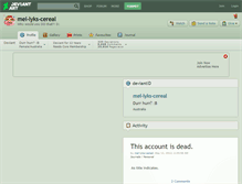 Tablet Screenshot of mel-lyks-cereal.deviantart.com