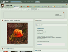 Tablet Screenshot of crossfreak.deviantart.com