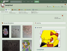 Tablet Screenshot of candychuii.deviantart.com