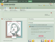Tablet Screenshot of crimson-moonshine.deviantart.com