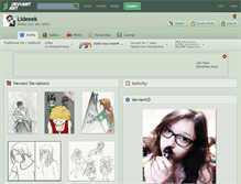 Tablet Screenshot of lideeek.deviantart.com