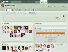 Tablet Screenshot of mrsadoptables.deviantart.com