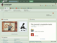 Tablet Screenshot of mustacheplz.deviantart.com