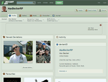 Tablet Screenshot of maxbeckerrp.deviantart.com