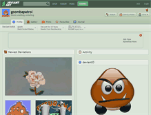 Tablet Screenshot of goombapatrol.deviantart.com