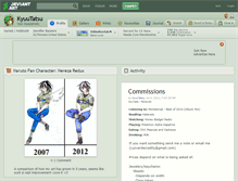 Tablet Screenshot of kyuutatsu.deviantart.com