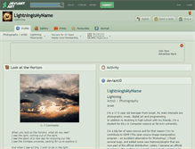 Tablet Screenshot of lightningismyname.deviantart.com