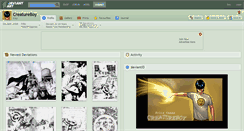 Desktop Screenshot of creatureboy.deviantart.com