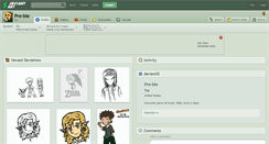 Desktop Screenshot of pre-ble.deviantart.com