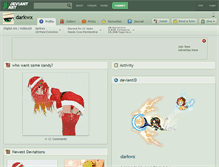 Tablet Screenshot of darkwx.deviantart.com