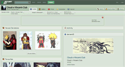 Desktop Screenshot of cloud-x-vincent-club.deviantart.com