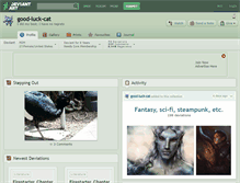 Tablet Screenshot of good-luck-cat.deviantart.com