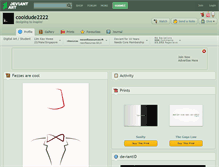 Tablet Screenshot of cooldude2222.deviantart.com