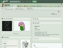 Tablet Screenshot of marmoo.deviantart.com