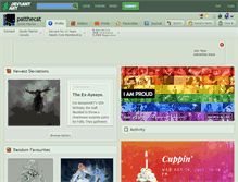 Tablet Screenshot of patthecat.deviantart.com