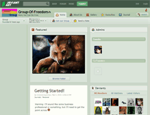 Tablet Screenshot of group-of-freedom.deviantart.com