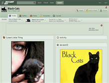 Tablet Screenshot of black-cats.deviantart.com