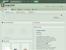 Tablet Screenshot of orange-doodle.deviantart.com