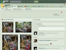 Tablet Screenshot of lele777.deviantart.com