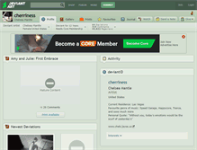 Tablet Screenshot of cherriness.deviantart.com