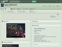 Tablet Screenshot of claire-redfield-club.deviantart.com