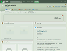 Tablet Screenshot of nottellingyouxx.deviantart.com