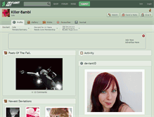Tablet Screenshot of killer-bambi.deviantart.com
