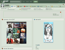 Tablet Screenshot of lizalot.deviantart.com