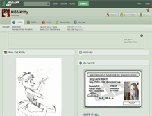 Tablet Screenshot of mi55-k1tty.deviantart.com