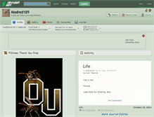 Tablet Screenshot of modred189.deviantart.com