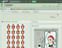 Tablet Screenshot of crystalsmuse.deviantart.com