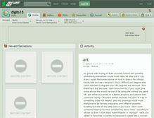 Tablet Screenshot of digits15.deviantart.com