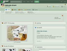 Tablet Screenshot of elaborate-dream.deviantart.com