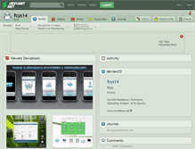 Tablet Screenshot of fcys14.deviantart.com
