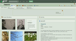 Desktop Screenshot of dappycat.deviantart.com
