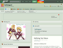 Tablet Screenshot of hellsingyuri.deviantart.com