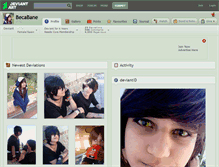 Tablet Screenshot of becabane.deviantart.com