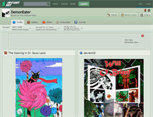 Tablet Screenshot of demoneater.deviantart.com