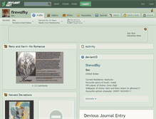Tablet Screenshot of firewolfky.deviantart.com