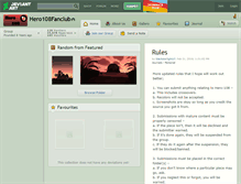 Tablet Screenshot of hero108fanclub.deviantart.com