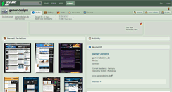 Desktop Screenshot of gamer-designs.deviantart.com