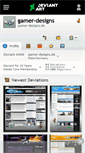 Mobile Screenshot of gamer-designs.deviantart.com