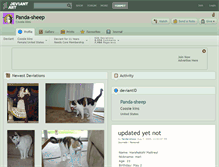 Tablet Screenshot of panda-sheep.deviantart.com