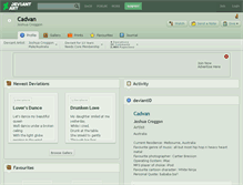 Tablet Screenshot of cadvan.deviantart.com