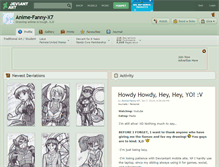 Tablet Screenshot of anime-fanny-x7.deviantart.com