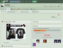 Tablet Screenshot of inu-zery.deviantart.com